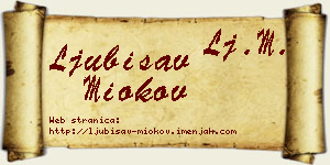 Ljubisav Miokov vizit kartica